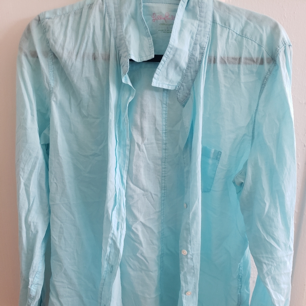 Lilly Pulitizer Large Cotton Long Sleeve